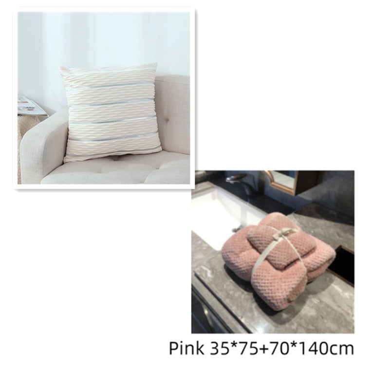 Housse de Coussin Velours Luxe - RAYÉ