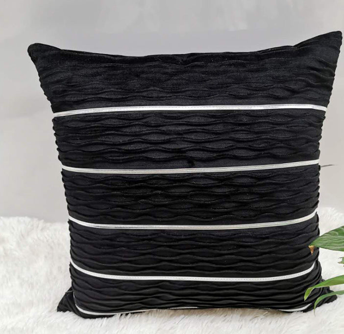 Housse de Coussin Velours Luxe - RAYÉ