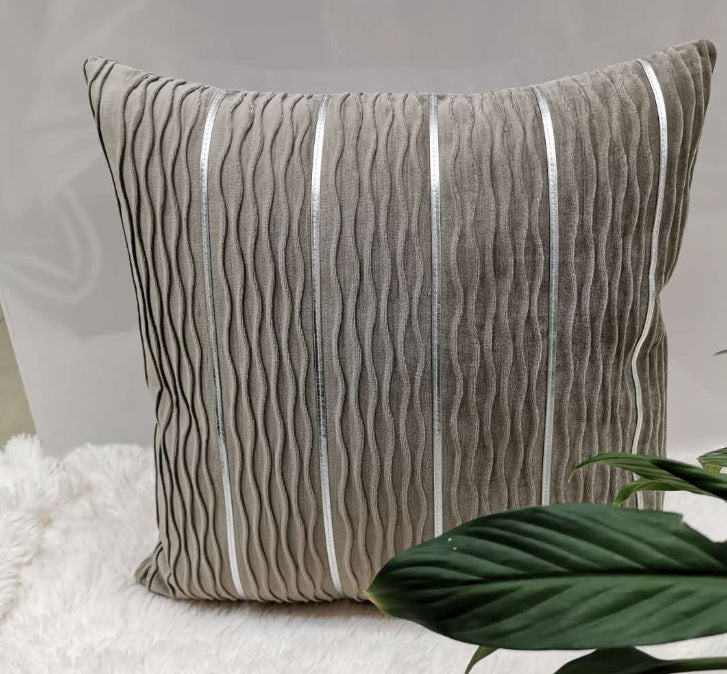 Housse de Coussin Velours Luxe - RAYÉ