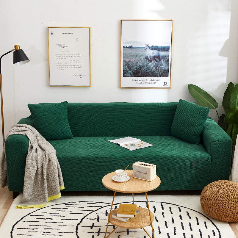 Housse de canapé universelle quatre saisons de couleur unie - SOLID