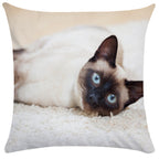Housse de Coussin Chat en Peluche Douce - CATY