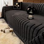 Housse de canapé douce et antidérapante en peluche-CONFORT