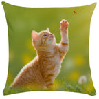 Housse de Coussin Chat en Peluche Douce - CATY