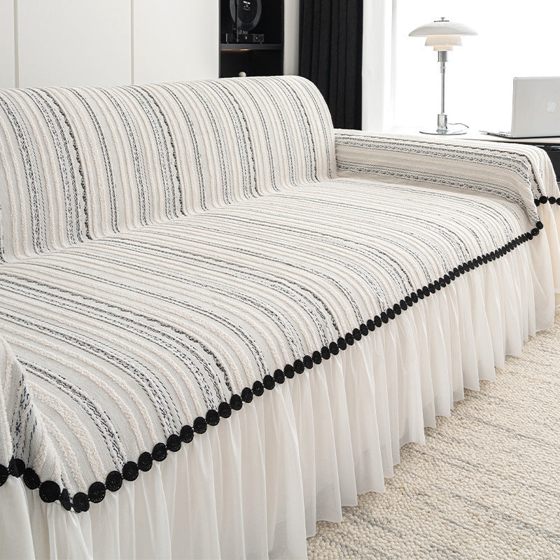 Housse de canapé haut de gamme avec jupe - PALACE