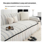 Housse de canapé haut de gamme avec jupe - PALACE