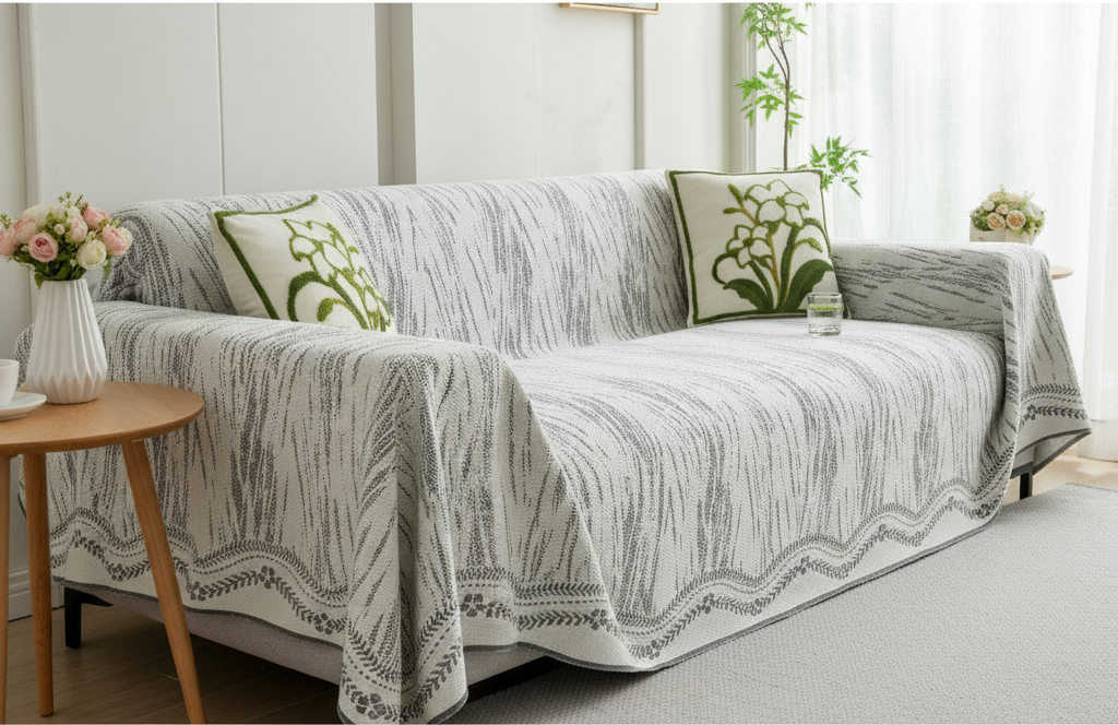 Housse de Canapé en Soie Glacée - Image Principale